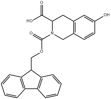 2,3(1H)-Isoquinolinedicarboxylic acid, 3,4-dihydro-6-hydroxy-, 2-(9H-fluoren-9-ylmethyl) ester Structure