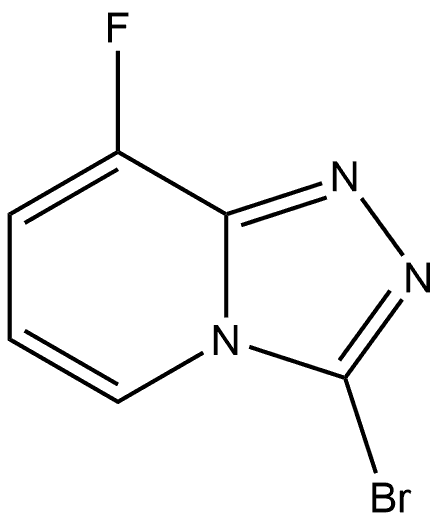 3-bromo-8-fluoro-[1,2,4]triazolo[4,3-a]pyridine 化学構造式