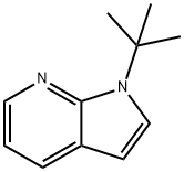 1-(1,1-Dimethylethyl)-1H-pyrrolo[2,3-b]pyridine Struktur