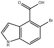 1H-Indole-4-carboxylic acid, 5-bromo- Structure