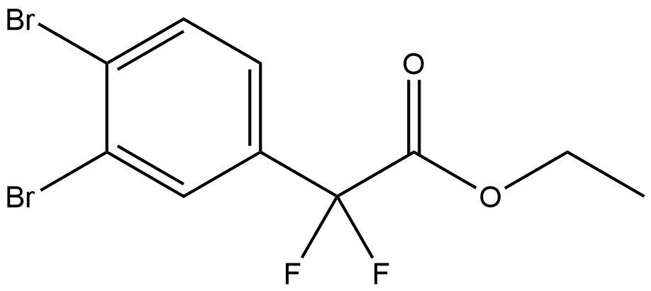 Ethyl 3,4-dibromo-α,α-difluorobenzeneacetate Structure