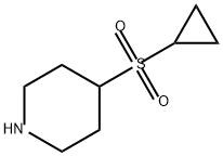 Piperidine, 4-(cyclopropylsulfonyl)- Struktur