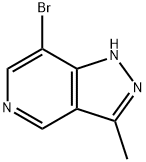 7-Bromo-3-methyl-1H-pyrazolo[4,3-c]pyridine,1784570-97-3,结构式