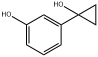 Phenol, 3-(1-hydroxycyclopropyl)- Struktur