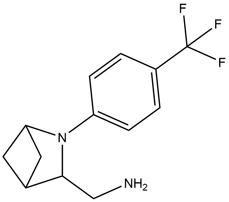 2-[4-(trifluoromethyl)phenyl]-2-azabicyclo[2.1.1]hexan-3-yl]methanamine,1784681-43-1,结构式