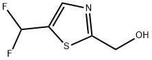 (5-(Difluoromethyl)thiazol-2-yl)methanol 化学構造式