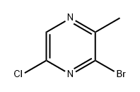 Pyrazine, 3-bromo-5-chloro-2-methyl- Struktur