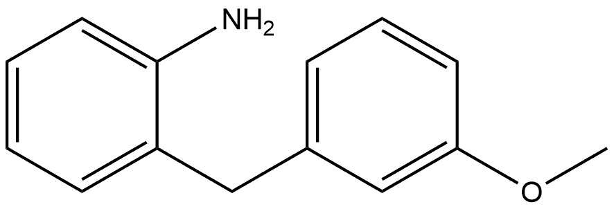 2-[(3-methoxyphenyl)methyl]aniline 化学構造式