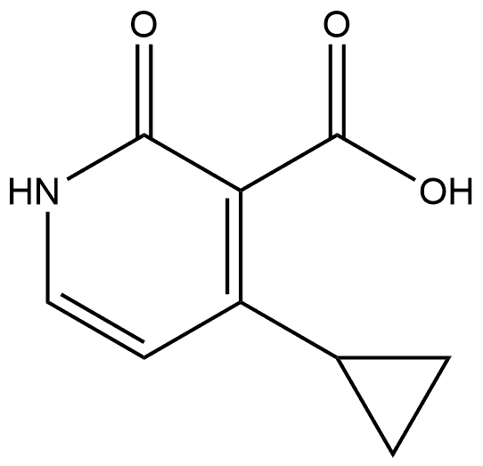 4-Cyclopropyl-2-oxo-1,2-dihydropyridine-3-carboxylic acid Struktur