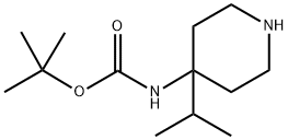 Carbamic acid, N-[4-(1-methylethyl)-4-piperidinyl]-, 1,1-dimethylethyl ester Struktur