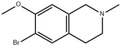 6-Bromo-7-methoxy-2-methyl-1,2,3,4-tetrahydroisoquinoline Struktur