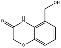 5-(hydroxymethyl)-3,4-dihydro-2H-1,4-benzoxazin3-one Struktur