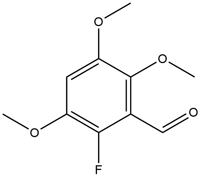 2-fluoro-3,5,6-trimethoxybenzaldehyde,1784928-23-9,结构式