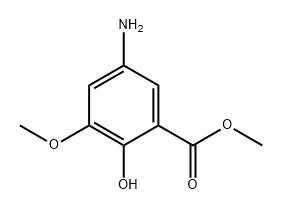 5-氨基-2-羟基-3-甲氧基苯甲酸甲酯,1784937-09-2,结构式
