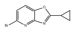 Oxazolo[4,5-b]pyridine, 5-bromo-2-cyclopropyl- Structure