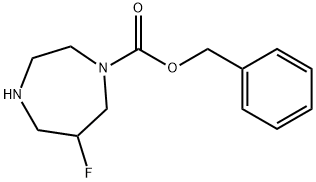 1H-1,4-Diazepine-1-carboxylic acid, 6-fluorohexahydro-, phenylmethyl ester 结构式