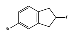 1H-Indene, 5-bromo-2-fluoro-2,3-dihydro- Struktur