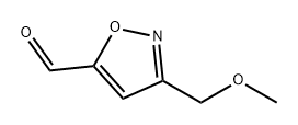 3-(甲氧基甲基)异噁唑-5-甲醛, 1785043-38-0, 结构式