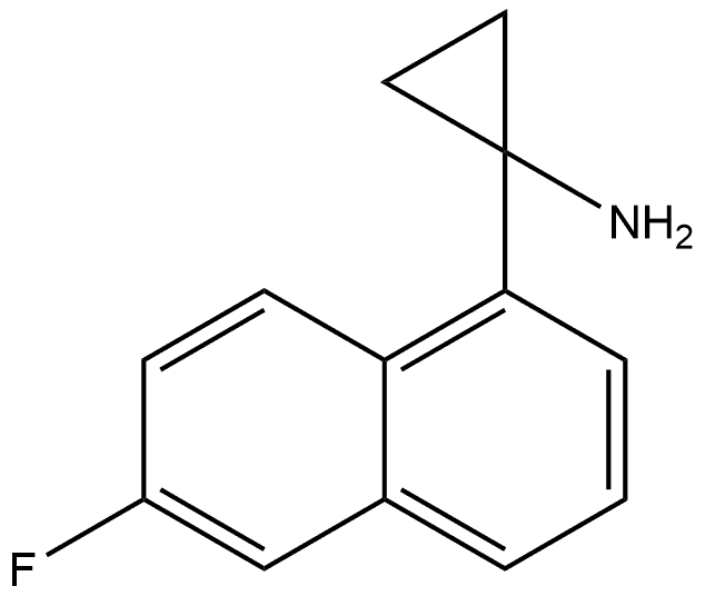 1-(6-Fluoro-1-naphthalenyl)cyclopropanamine Structure