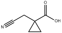 Cyclopropanecarboxylic acid, 1-(cyanomethyl)- Struktur