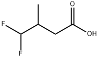 4,4-difluoro-3-methylbutanoic acid Struktur