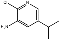 2-chloro-5-(propan-2-yl)pyridin-3-amine 化学構造式