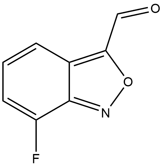 7-Fluorobenzo[c]isoxazole-3-carbaldehyde Struktur