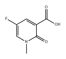 3-Pyridinecarboxylic acid, 5-fluoro-1,2-dihydro-1-methyl-2-oxo- 结构式