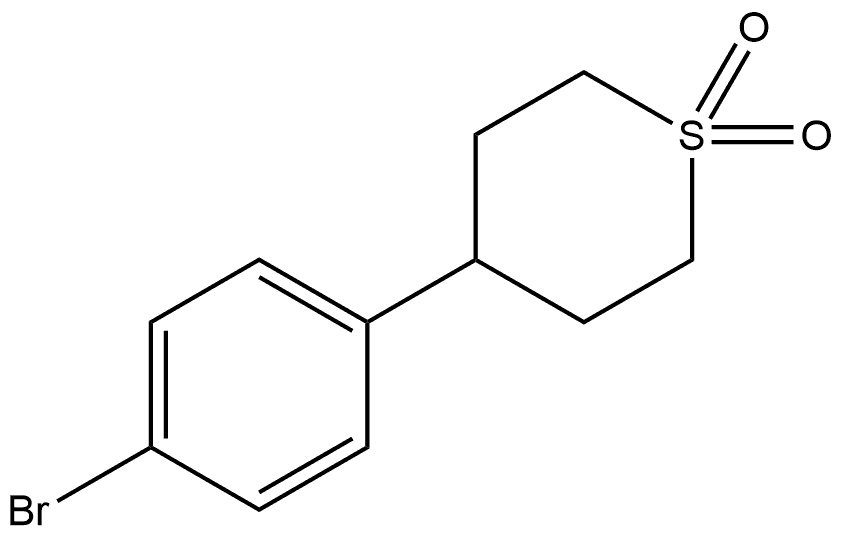 4-(4-溴苯基)四氢-2H-硫吡喃1,1-二氧化物,1785265-23-7,结构式