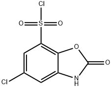 5-氯-2,3-二氢-2-氧代-7-苯并噁唑磺酰氯,1785271-60-4,结构式