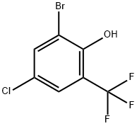 2-溴-4-氯-6-(三氟甲基)苯酚,1785285-80-4,结构式