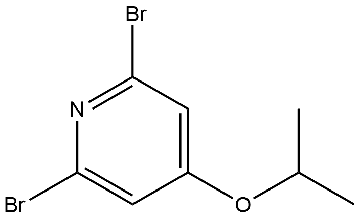 2,6-Dibromo-4-(1-methylethoxy)pyridine Structure