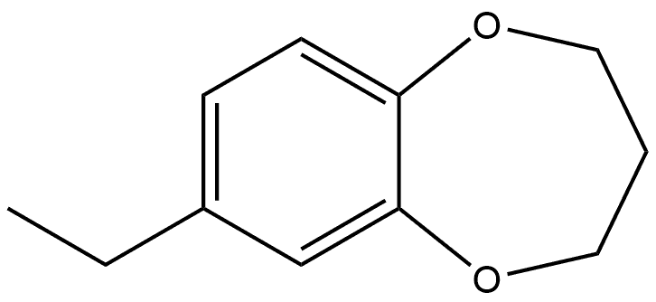 7-Ethyl-3,4-dihydro-2H-1,5-benzodioxepin Structure