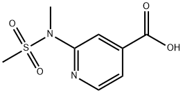 4-Pyridinecarboxylic acid, 2-[methyl(methylsulfonyl)amino]- 化学構造式