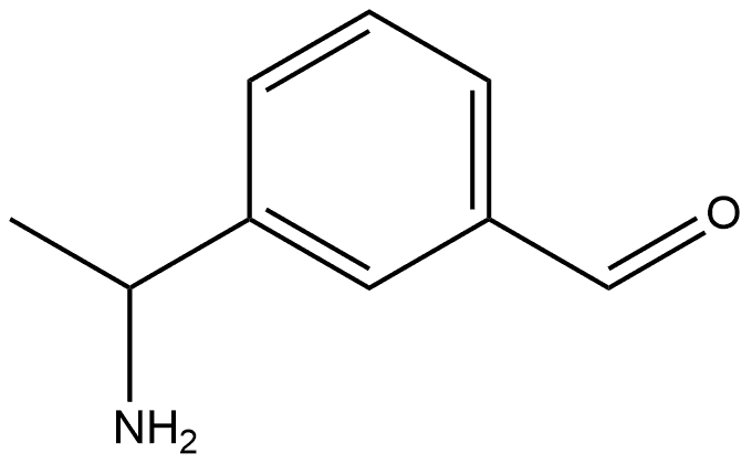 3-(1-Aminoethyl)benzaldehyde Structure