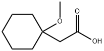 Cyclohexaneacetic acid, 1-methoxy- Struktur