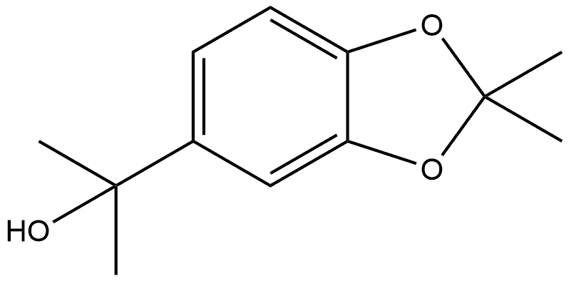 α,α,2,2-Tetramethyl-1,3-benzodioxole-5-methanol Structure