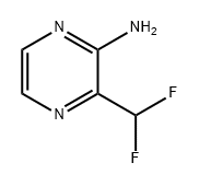 2-Pyrazinamine, 3-(difluoromethyl)- 化学構造式