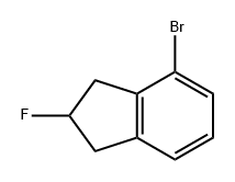 1H-Indene, 4-bromo-2-fluoro-2,3-dihydro- Struktur