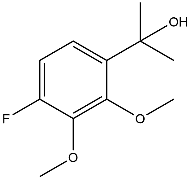 4-Fluoro-2,3-dimethoxy-α,α-dimethylbenzenemethanol Structure