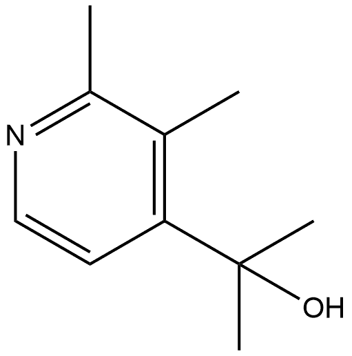 α,α,2,3-Tetramethyl-4-pyridinemethanol Structure