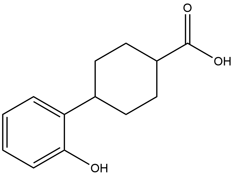 4-(2-Hydroxyphenyl)cyclohexanecarboxylic acid,1785524-48-2,结构式
