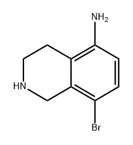 8-bromo-1,2,3,4-tetrahydroisoquinolin-5-amine hydrochloride Structure