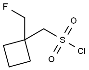 [1-(fluoromethyl)cyclobutyl]methanesulfonyl chloride Structure