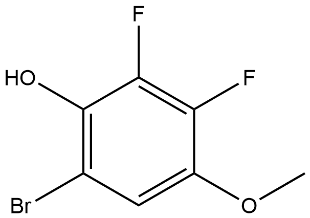 6-Bromo-2,3-difluoro-4-methoxyphenol Struktur