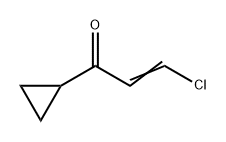 (E)-3-氯-1-环丙基-2-丙烯-1-酮 结构式