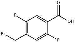 Benzoic acid, 4-(bromomethyl)-2,5-difluoro- Struktur