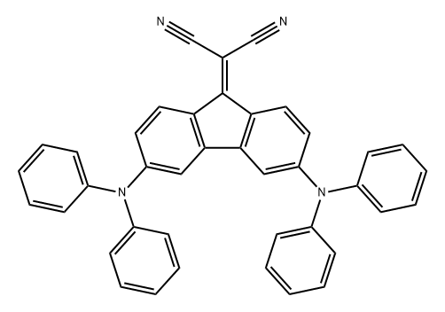 Propanedinitrile, 2-[3,6-bis(diphenylamino)-9H-fluoren-9-ylidene]- Struktur