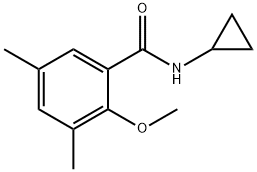 N-cyclopropyl-2-methoxy-3,5-dimethylbenzamide Structure