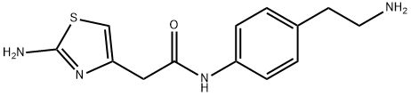 4-Thiazoleacetamide, 2-amino-N-[4-(2-aminoethyl)phenyl]- 化学構造式